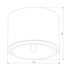 Потолочный светильник TK Lighting 3366 Moris Black 1