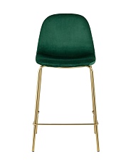 Полубарный стул Stool Group Валенсия велюр зеленый золотые ножки CC-91003B HLR-56 1