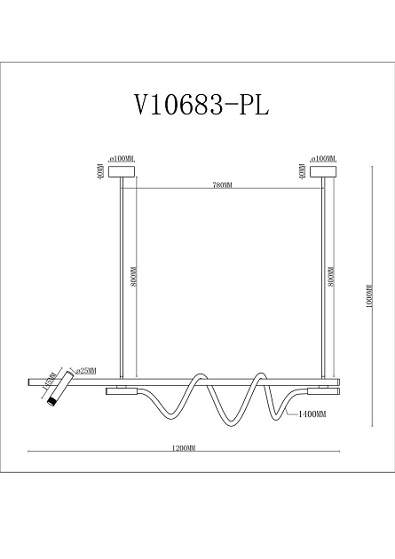 Подвесной светодиодный светильник Moderli True V10683-PL изображение 2 Подвесной светодиодный светильник Moderli True V10683-PL Фото № 2