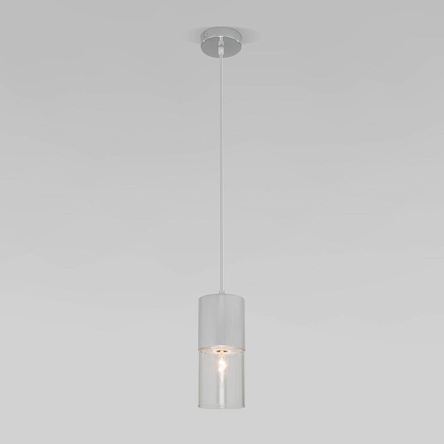 Подвесной светильник Eurosvet Hosk 50233/1 серебро Фото № 