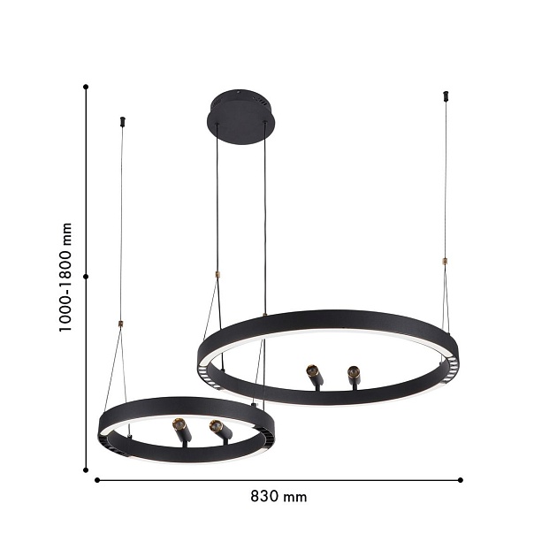 Подвесная светодиодная люстра F-Promo Slinga 4474-2P Фото № 2