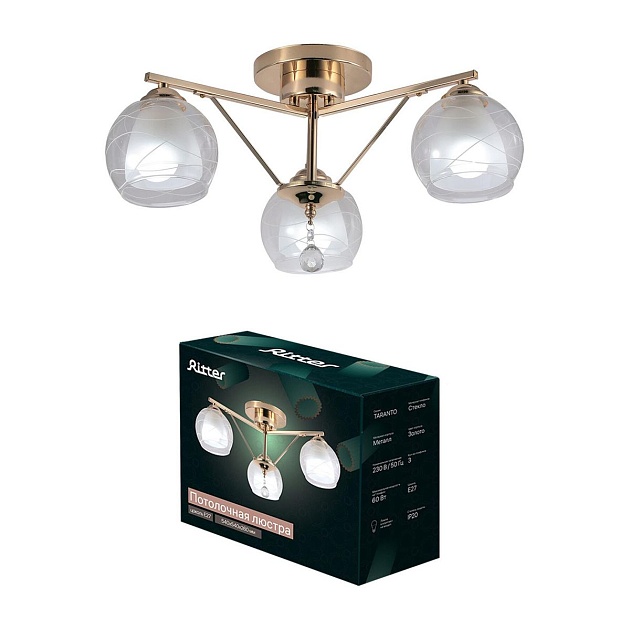 Потолочная люстра Ritter Taranto 52523 3 Фото № 3