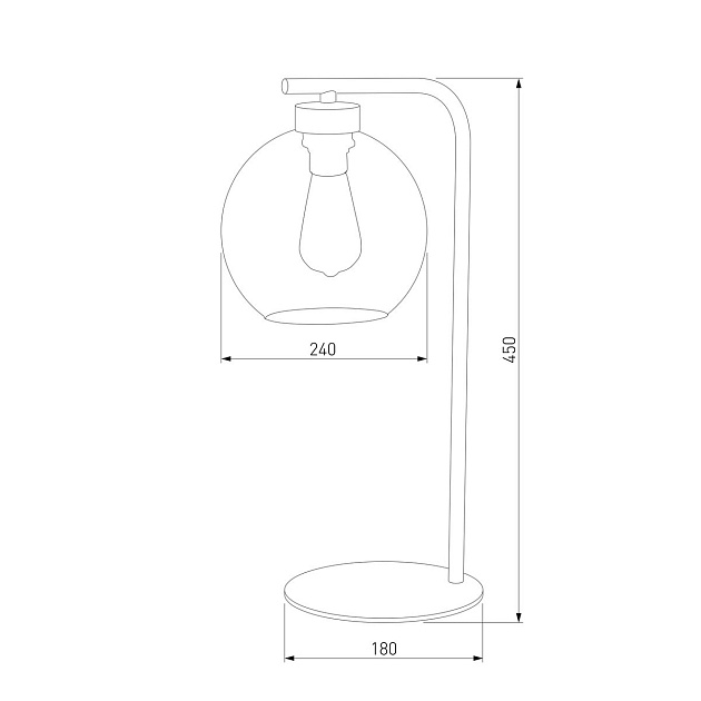 Настольная лампа TK Lighting 5102 Cubus Graphite Фото № 3