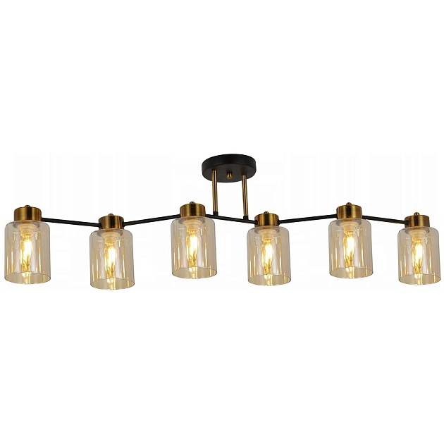 Потолочная люстра Illumico IL6111-6COU-79 BK GD Фото № 