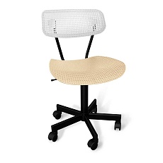 Детское кресло Sheffilton SHT-ST85/S121М белый/бежевый/черный муар 5789354406