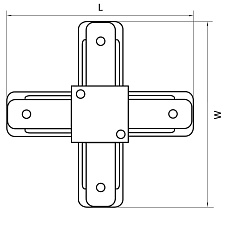 Коннектор X-образный Lightstar Barra 502149 1