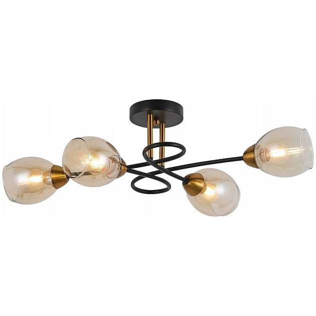 Потолочная люстра Illumico IL8263-4COU-79 BK GD Фото № 