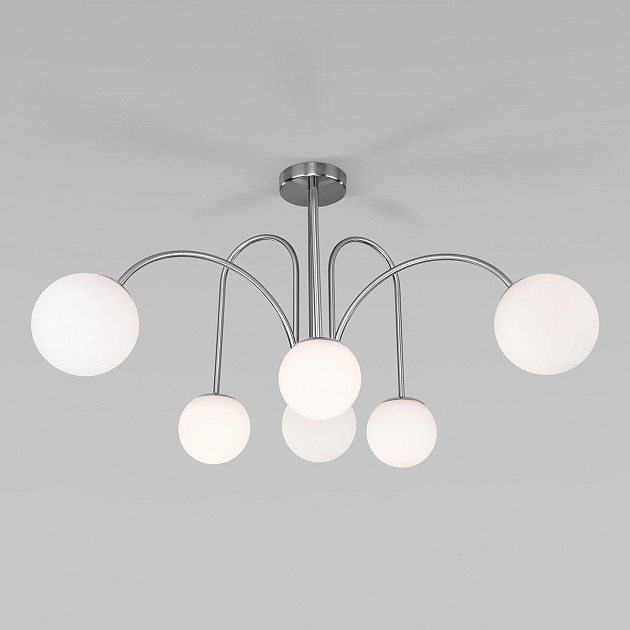 Потолочная люстра Eurosvet Alix 30177/6 хром изображение Потолочная люстра Eurosvet Alix 30177/6 хром Фото №
