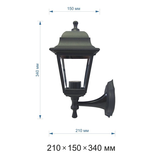 Уличный настенный светильник Apeyron Леда 11-11чер Фото № 2