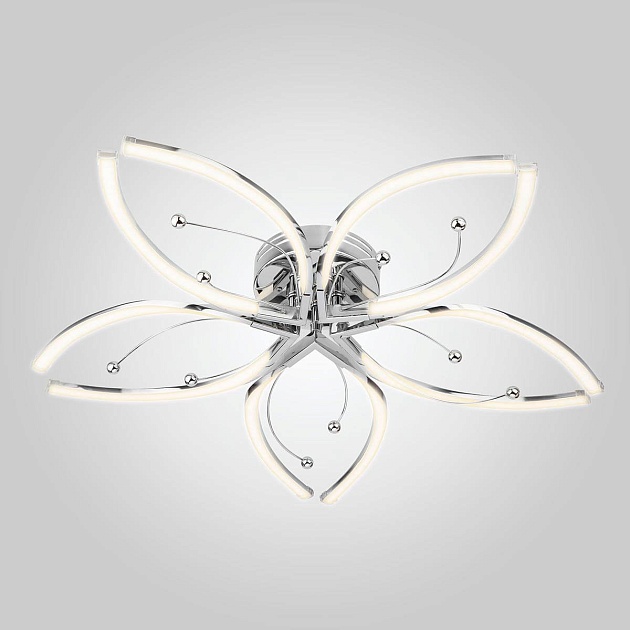 Потолочная светодиодная люстра Eurosvet Fiona 90056/5 хром Фото № 