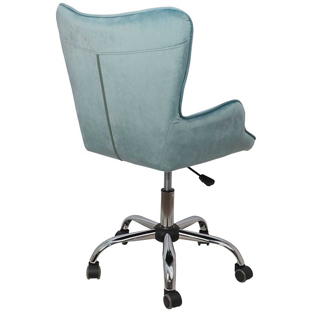 Поворотное кресло AksHome Bella голубой, велюр 77321 изображение 7 Поворотное кресло AksHome Bella голубой, велюр 77321 Фото № 7