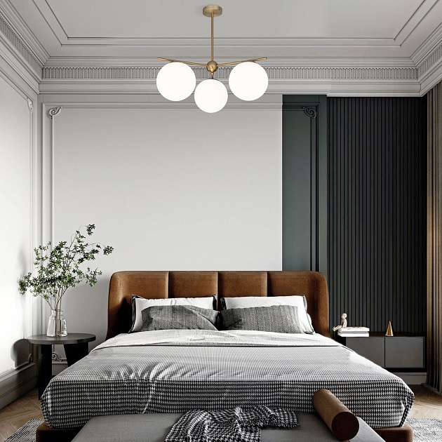 Подвесная люстра Eurosvet Marbella 60147/3 латунь изображение 6 Подвесная люстра Eurosvet Marbella 60147/3 латунь Фото № 6