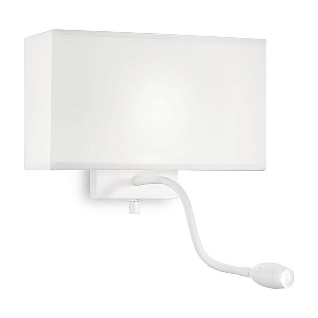 Настенный светильник Ideal Lux Hotel AP2 All White 215693 Фото № 