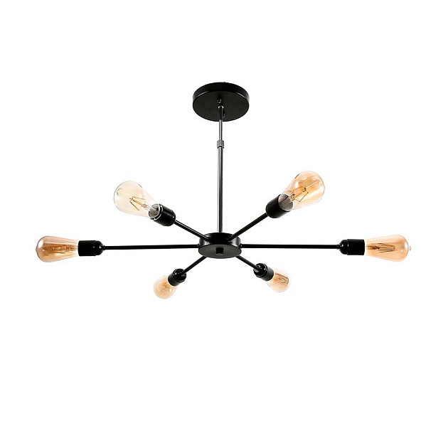 Подвесная люстра ЭкономСвет 80008/6BK Фото № 