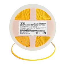 Светодиодная лента Feron 7W/m 400LED/m COB холодный белый 5М LS630 48949 2