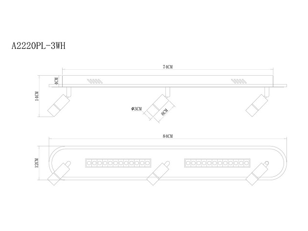 Светодиодный спот Arte Lamp Pisces A2220PL-3WH Фото № 2
