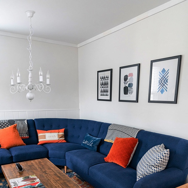 Подвесная люстра Arte Lamp A1129LM-5WH Фото № 7