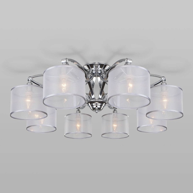 Потолочная люстра Eurosvet Fabiola 60124/8 хром Smart Фото № 