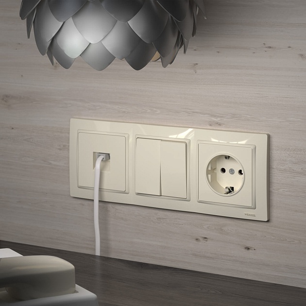 Розетка с заземлением Werkel слоновая кость W1171003 4690389155741 Фото № 9