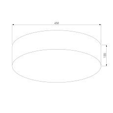 Потолочный светильник TK Lighting 1088 Rondo Black 1