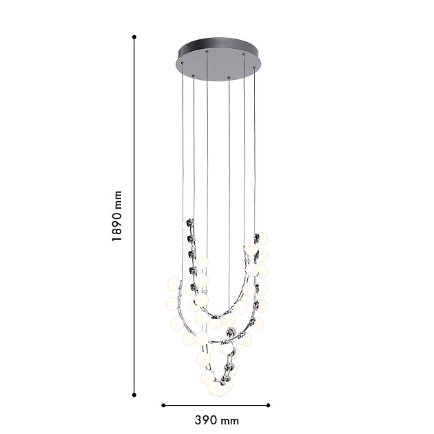 Подвесной светодиодный светильник Favourite Helmet 4589-4P изображение 3 Подвесной светодиодный светильник Favourite Helmet 4589-4P Фото № 3