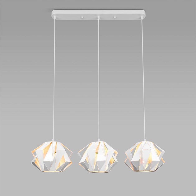 Подвесной светильник Eurosvet Moire 50137/3 белый изображение Подвесной светильник Eurosvet Moire 50137/3 белый Фото №