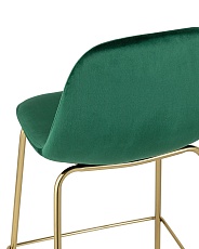 Полубарный стул Stool Group Валенсия велюр зеленый золотые ножки CC-91003B HLR-56 5