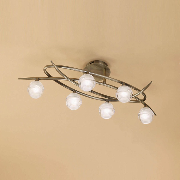 Потолочная люстра Mantra Loop Antique Brass 1822 Фото № 