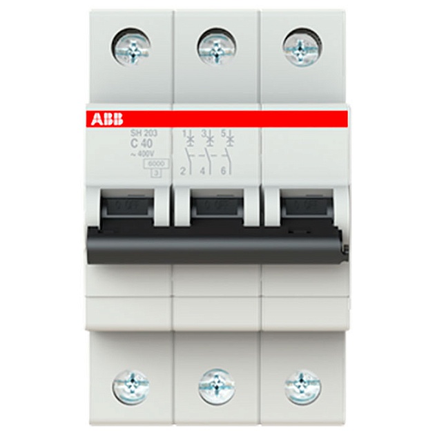 Автоматический выключатель 3-полюсной SH203 C 40 2CDS213001R0404 изображение Автоматический выключатель 3-полюсной SH203 C 40 2CDS213001R0404 Фото №