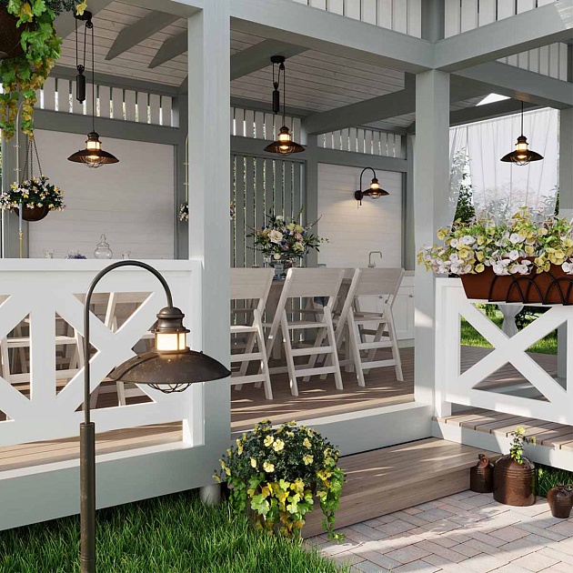 Уличный подвесной светильник Odeon Light Nature Dante 4164/1A Фото № 2