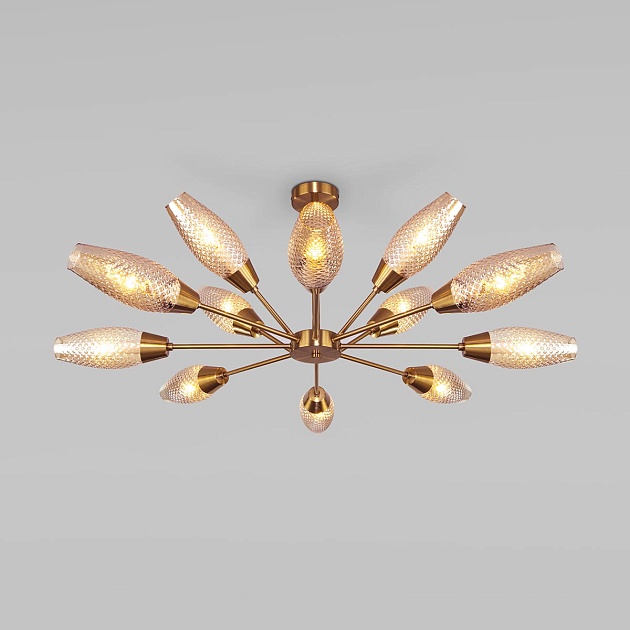 Подвесная люстра Eurosvet Thalia 60140/12 золото изображение Подвесная люстра Eurosvet Thalia 60140/12 золото Фото №