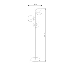 Торшер TK Lighting 5239 Cubus Graphite 1