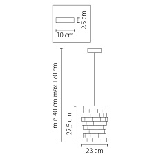 Подвесная люстра Osgona Limpio 722040 2