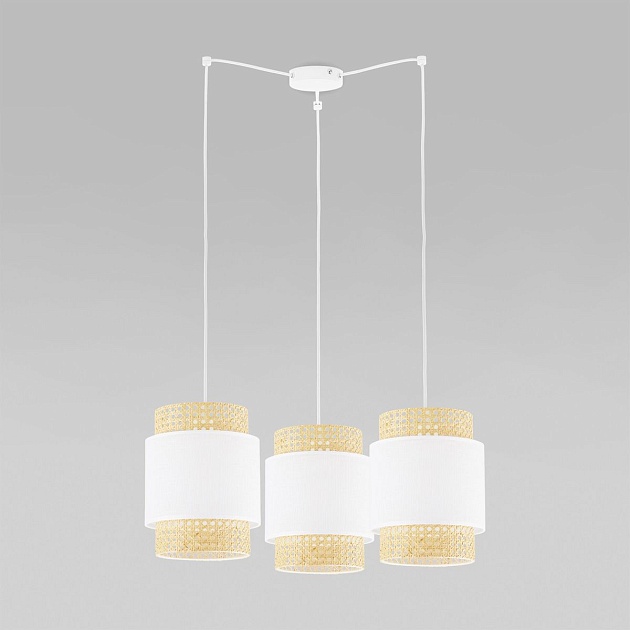 Подвесная люстра TK Lighting 6537 Boho White Фото № 