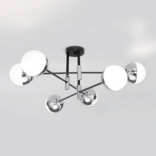 Потолочная люстра Eurosvet Nuvola 70129/6 хром изображение Потолочная люстра Eurosvet Nuvola 70129/6 хром Фото №