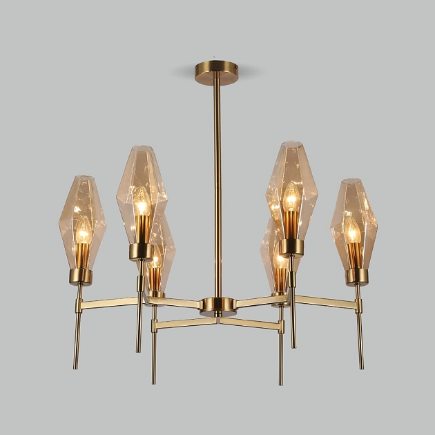 Потолочная люстра Eurosvet 60143/6 латунь Фото № 