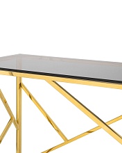 Консоль Stool Group АРТ ДЕКО 120х40 стекло smoke сталь золото ECST-015-TG-SK (120x40) 1