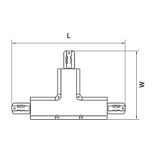 Коннектор T-образный Lightstar Barra 504137 2