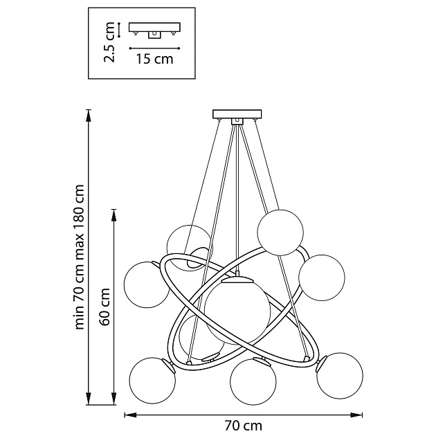 Подвесная люстра Lightstar Croco 815397 Фото № 2