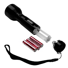 Ручной светодиодный фонарь ФАZA от батареек 180 лм 131х45 AF6-L3W/L2W-bk 2