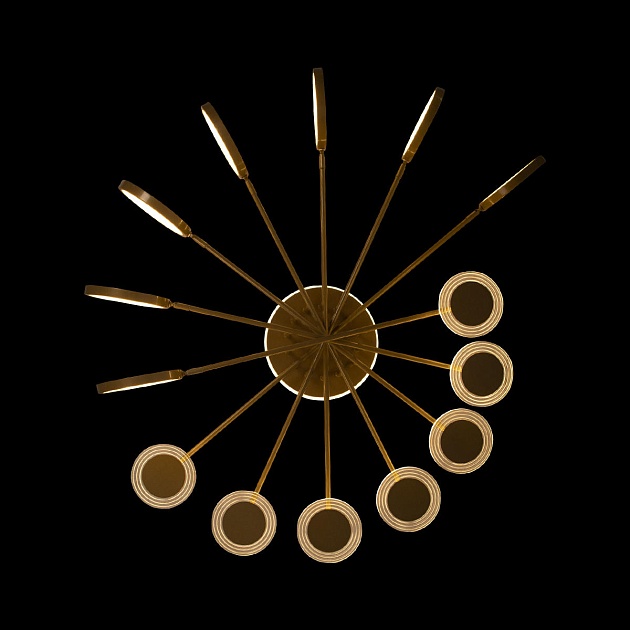 Потолочная светодиодная люстра Loft IT Megan 10164L Gold изображение 2 Потолочная светодиодная люстра Loft IT Megan 10164L Gold Фото № 2