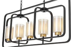 Подвесная люстра Lumina Deco Indivia LDP 1238-5 BK+MD 2