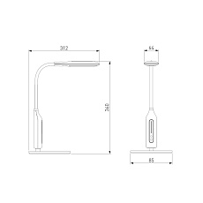 Настольная лампа Eurosvet Soft 80503/1 белый 1