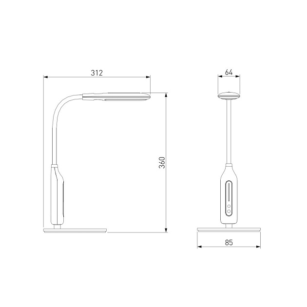 Настольная лампа Eurosvet Soft 80503/1 белый изображение 2 Настольная лампа Eurosvet Soft 80503/1 белый Фото № 2