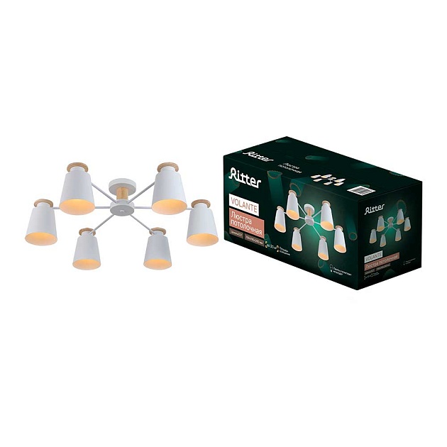 Потолочная люстра Ritter VOLANTE 52443 4 изображение Потолочная люстра Ritter VOLANTE 52443 4 Фото №