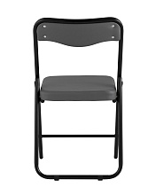 Складной стул Stool Group Джонни экокожа серый каркас черный матовый fb-jonny-eco-17 4