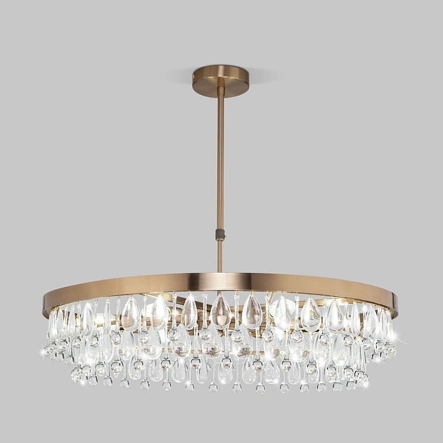 Подвесная люстра Eurosvet Sophie 60165/6 латунь изображение Подвесная люстра Eurosvet Sophie 60165/6 латунь Фото №