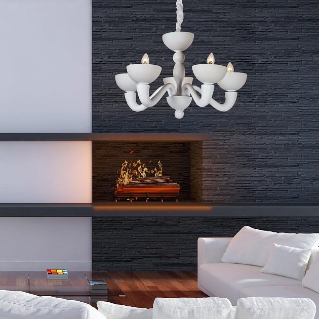 Подвесная люстра Divinare Bianca 7091/01 LM-5 изображение 7 Подвесная люстра Divinare Bianca 7091/01 LM-5 Фото № 7