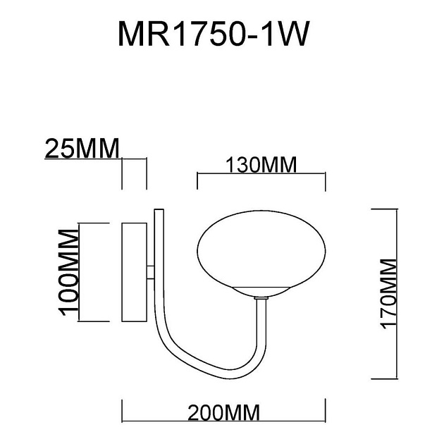 Бра MyFar Scott MR1750-1W Фото № 2