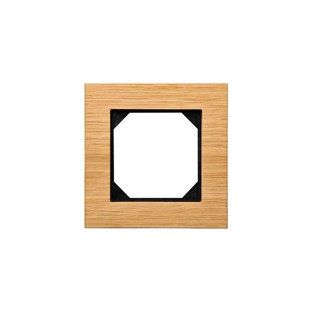 Рамка 1-постовая Liregus Epsilon дуб 28-220 Фото № 